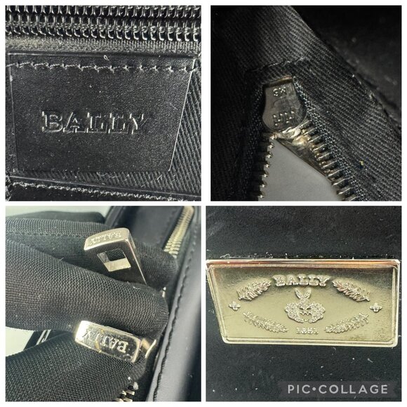 Authentic Bally Black Leather Zip-Around Organizer/Wallet Men's Wristlet - Picture 10 of 13